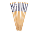 D.Line Bamboo Chopsticks Blue & White - Set of 5