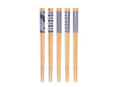 D.Line Bamboo Chopsticks Blue & White - Set of 5
