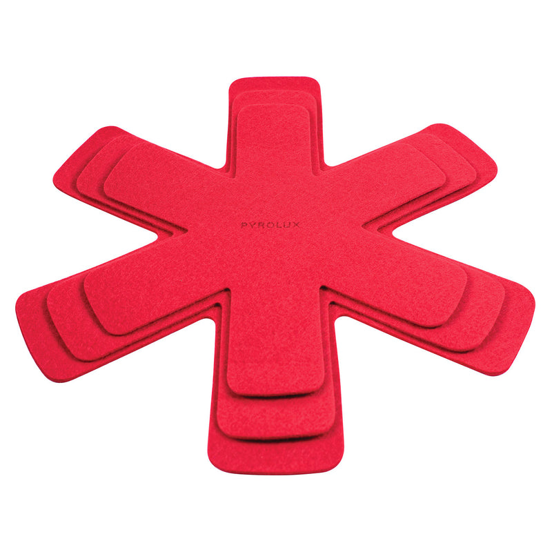 Pyrolux Pan Protectors - Red - Set of 3