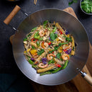 Pyrolux Wok With Long Wood & Helper Handle 36cm