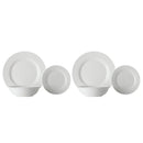 2x Maxwell & Williams White Basics European Rim Dinner Set 18pc Gift Boxed