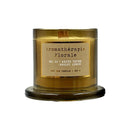 Le Desire Aromatherapie Florale Soy Candle With Glass Dome Lid & Timber Wick - White Thyme Amalfi Lemon - 283gr