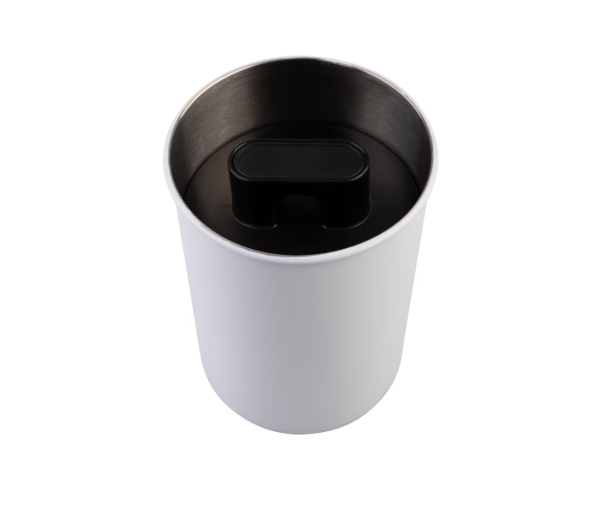 Casabarista Stainless Steel Vacuum Coffee Canister 1.3L - White