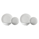 2x Maxwell & Williams White Basics Tribeca Coupe Dinner Set 12pc Gift Boxed