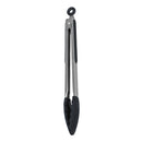 Avanti Silicone Stainless Steel Tongs - 30cm - Black