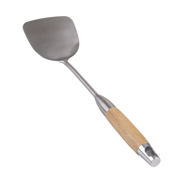 D.Line Stainless Steel Wok Spatula With Beechwood Handle