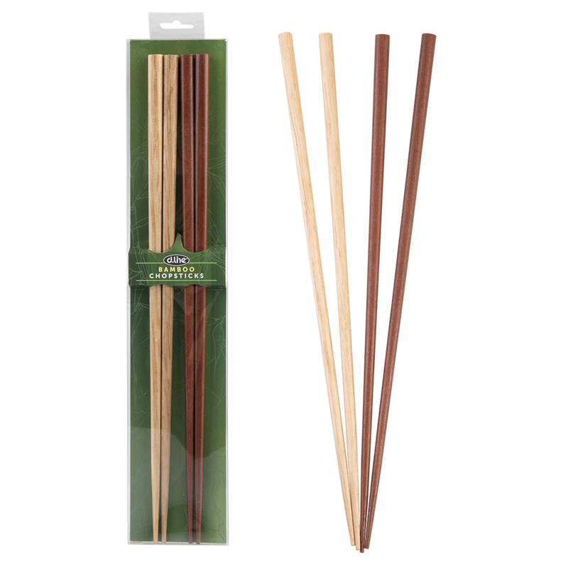 D.Line Wood Cooking Chopsticks 30cm Light & Dark - Set of 2