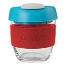 Avanti Glass GoCup - Red/Aqua/Grey - 236ml/8oz