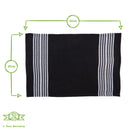 Nicola Spring Turkish Cotton Tea Towel 60 x 40cm - Black