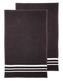 Ladelle Terry Black 2pk Kitchen Towel Set