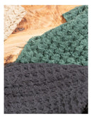 Ladelle Chunky Waffle Charcoal 2pk Kitchen Towels - 45x70cm