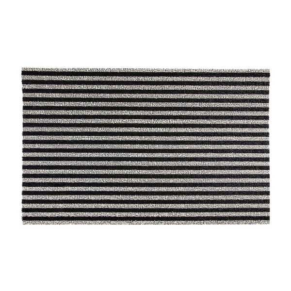 Chilewich Shag Indoor/Outdoor Mat - Breton Stripe - Tuxedo - 46x71cm