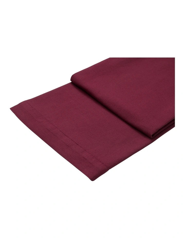 Maxwell & Williams 300x150cm Aubergine Cotton Classics Rectangular Tablecloth