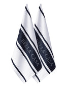 Ladelle Bella Casa Navy 2pk Kitchen Towel- 50x70cm