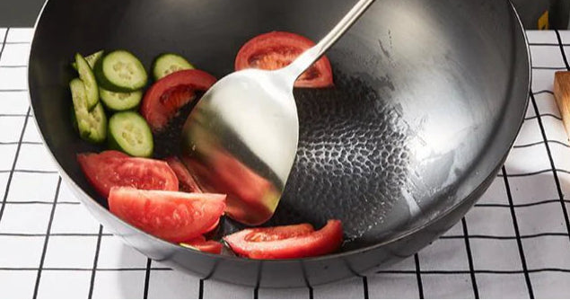 D.Line Stainless Steel Wok Spatula With Wooden Handle