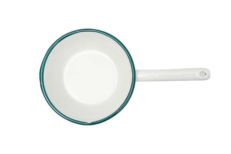 St. Clare White Enamel Milk Pan - 16cm