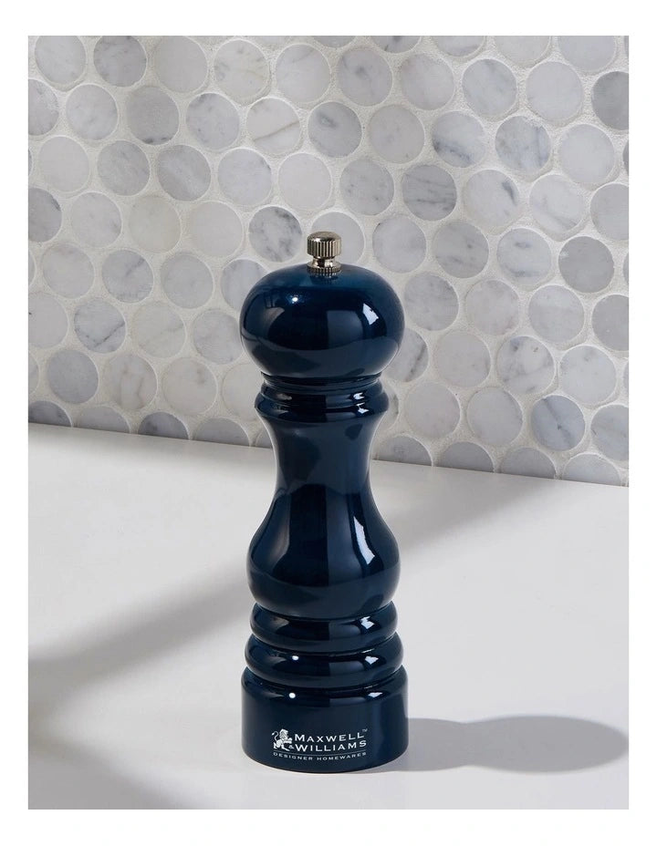 Maxwell & Williams Seasons Salt/Pepper Mill 15cm - Navy - Gift Boxed