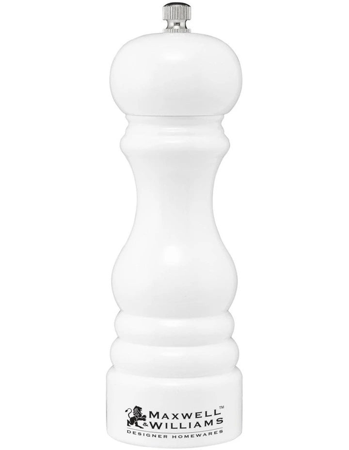 Maxwell & Williams Seasons Salt/Pepper Mill 15cm - White - Gift Boxed