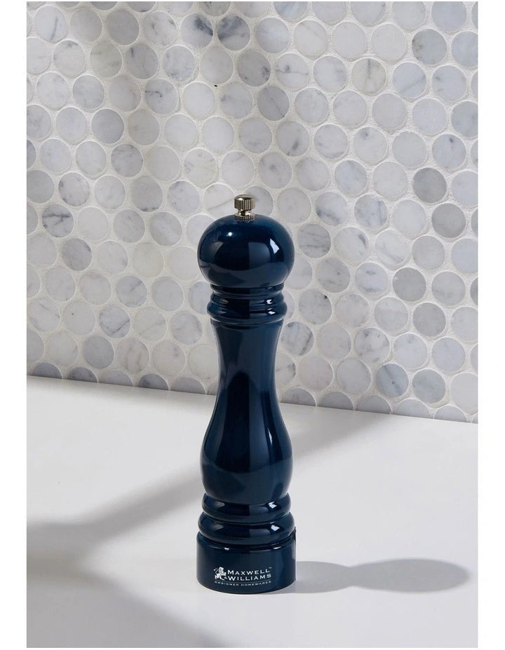 Maxwell & Williams Seasons Salt/Pepper Mill 21cm - Navy - Gift Boxed