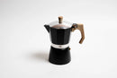 Coffee Culture Stove Top Coffee Maker 6 Cup - Black
