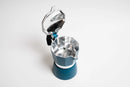 Coffee Culture Stove Top Coffee Maker 3 Cup - Blue