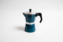Coffee Culture Stove Top Coffee Maker 6 Cup - Blue