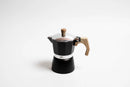 Coffee Culture Stove Top Coffee Maker 3 Cup - Black