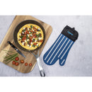 Cuisena Silicone/Fabric Oven Glove Stripe - Blue