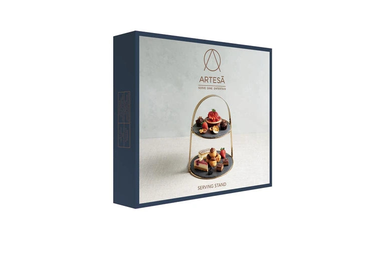 Artesa Slate Serving Stand 2 Tier 29x35cm