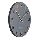 KATELYN Charcoal Metal Wall Clock Grey - 40cm