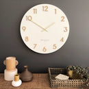 KATELYN White Metal Wall Clock White - 40cm