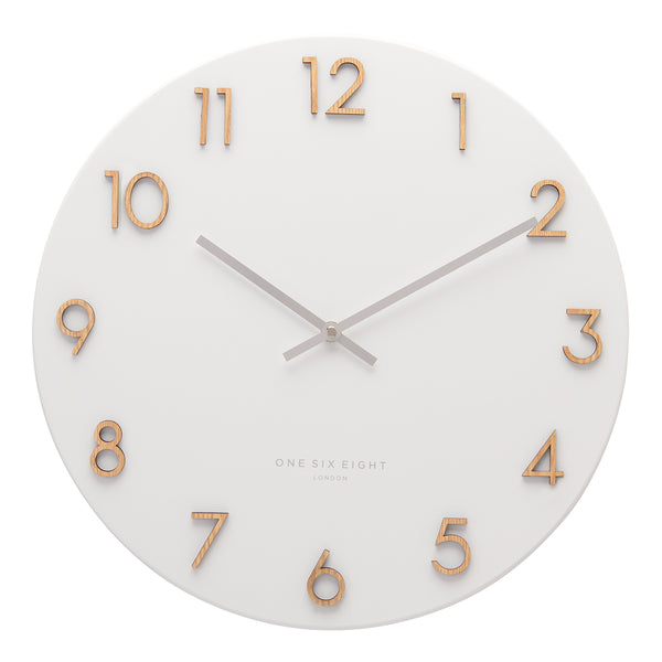 KATELYN White Metal Wall Clock White - 40cm