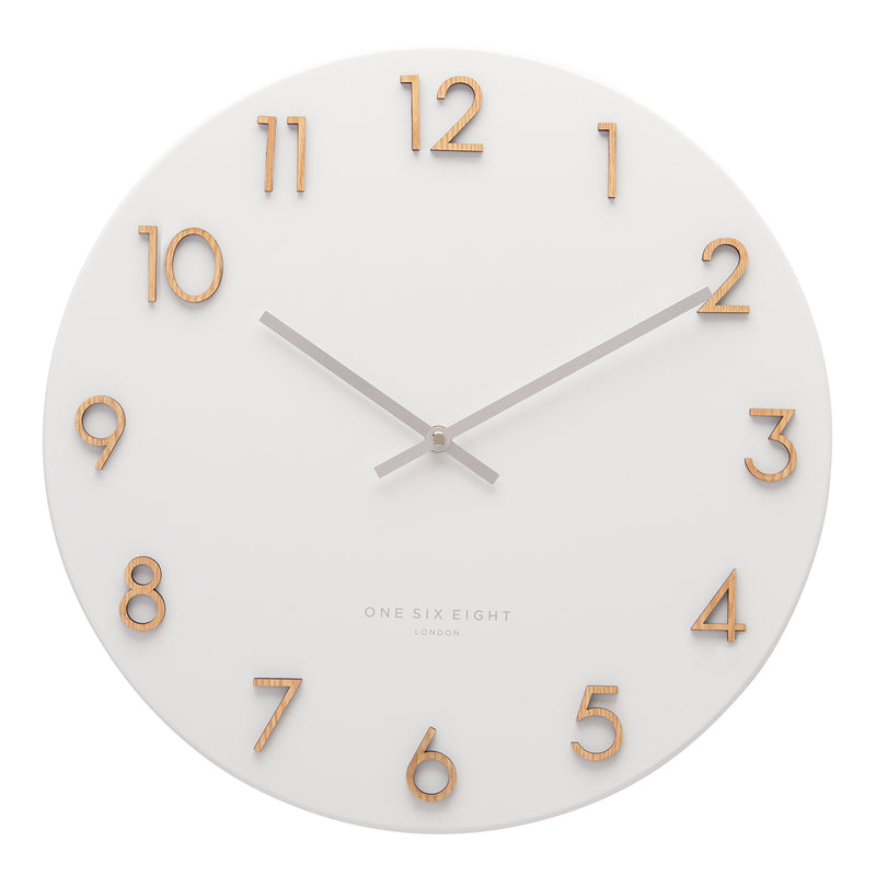 KATELYN White Metal Wall Clock White - 40cm