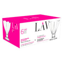 Lily Ice Cream Glasses 250ml - Set of 6 - LAV