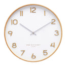 WALLACE White Metal Wall Clock White - 41cm