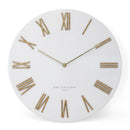 FREDERICK Metal Wall Clock White - 40cm