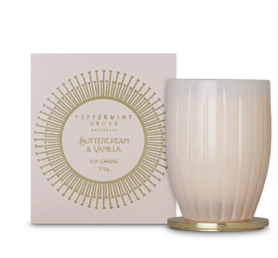 Peppermint Grove Australia Large Candle 370g - Buttercream & Vanilla