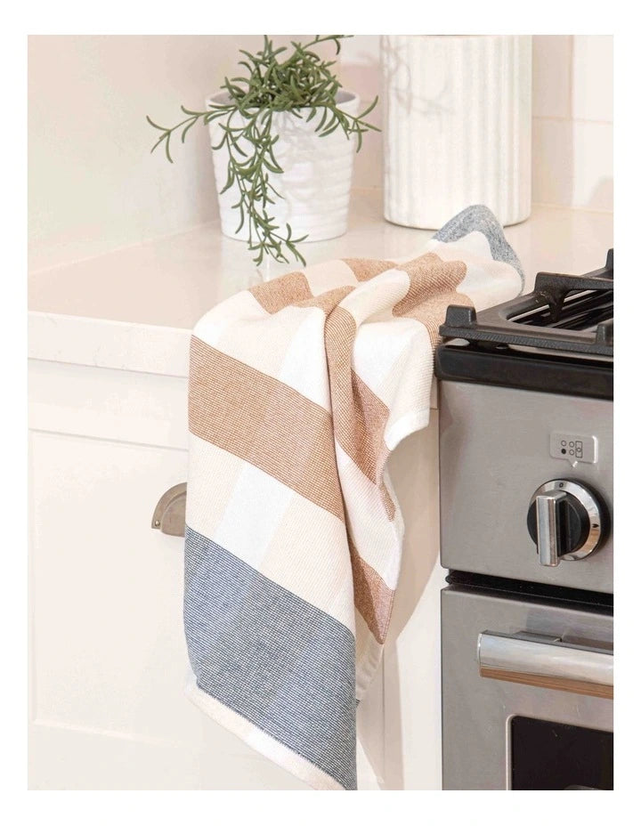Ladelle  Bailie Terry Terracotta 2pk Kitchen Towel Set - 43x65cm