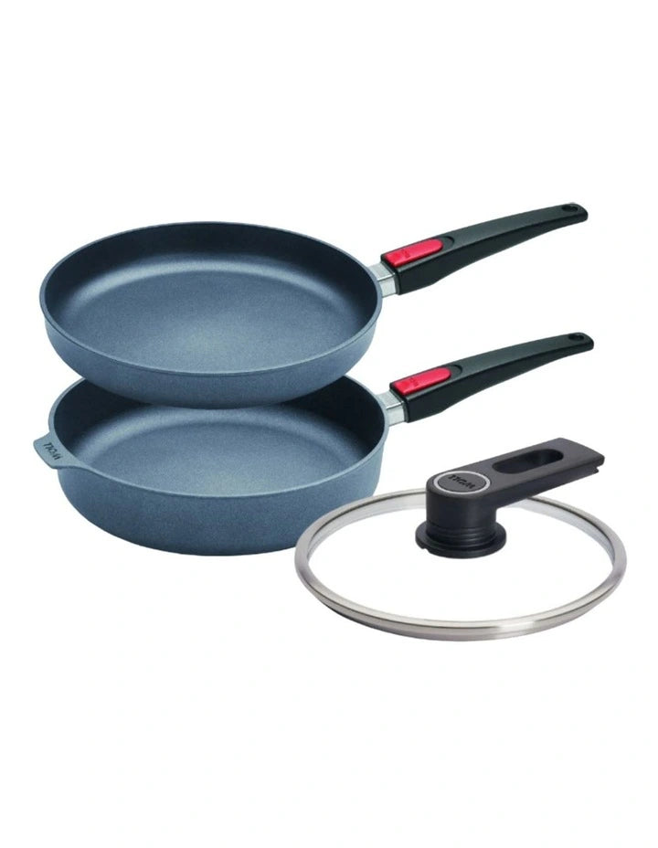 Woll Diamond Lite Detachable Handles - 28cm Frypan + 28cm Sauté Pan Set - Gift Boxed