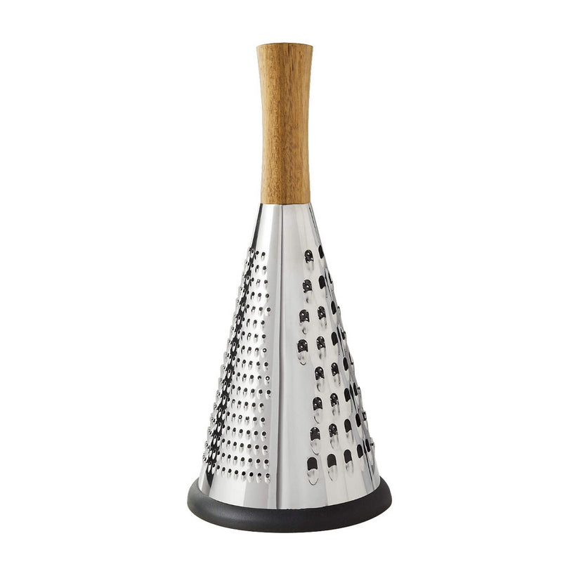 Avanti Conical Grater - 3 Sided - Stainless Steel & Beachwood Handle - 27cm