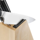 KitchenAid Gourmet 5pc Birch Wood Knife Block Set With Built-In Sharpener