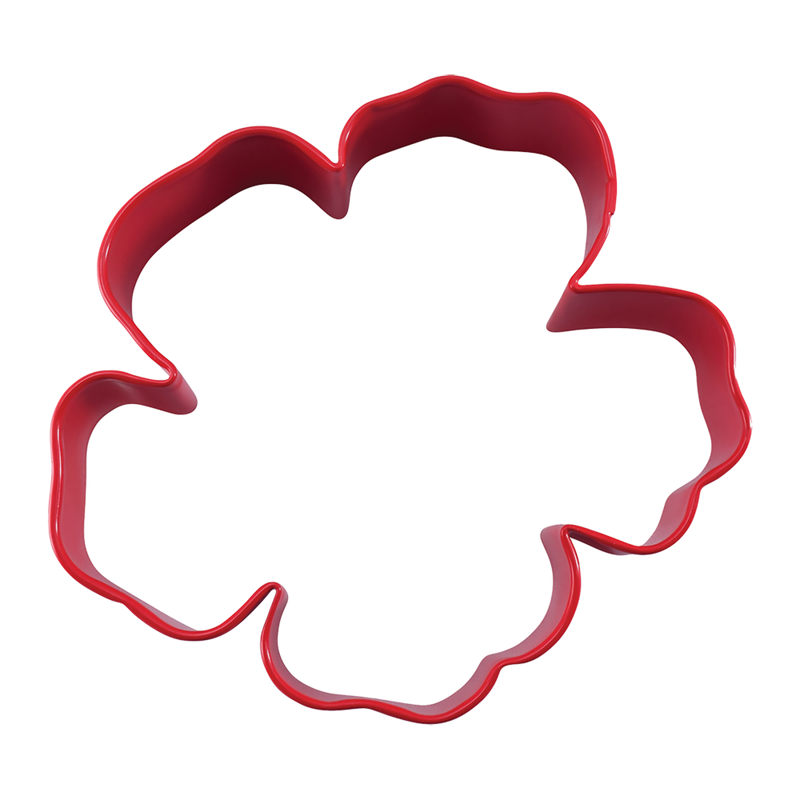 Cookie Cutter - Hibiscus Flower Red - 9cm