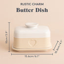 Mason Cash Rustic Charm Butter Dish
