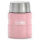 Thermos 470ml Stainless King Vacuum Food Flask/Jar with Spoon - Rose Pink