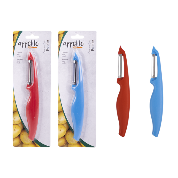 Appetito Comfort Grip Peeler - Red or Blue