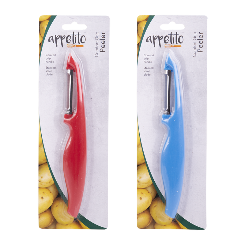 Appetito Comfort Grip Peeler - Red or Blue