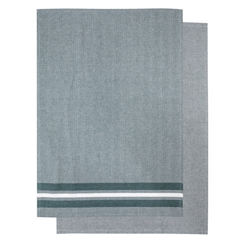 Ladelle Culinary Jumbo Kitchen Towels - Set of 2 - Green