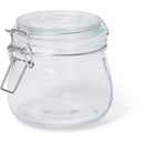 Glass Co. Elle Round Glass Clip Jar 500ml - 11x9.5cm