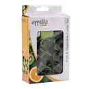 Appetito Fruit & Vegetable Cutters Set of 12 Assorted Shapes - Green