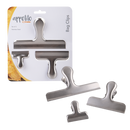 Appetito Stainless Steel Bag Clips - Set of 3 - Assorted Sizes